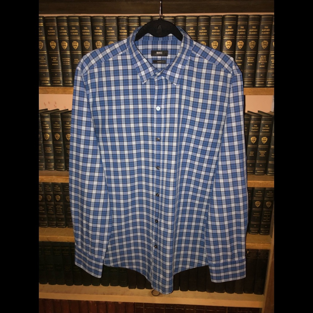 Hugo Boss slim fit mens dress shirt